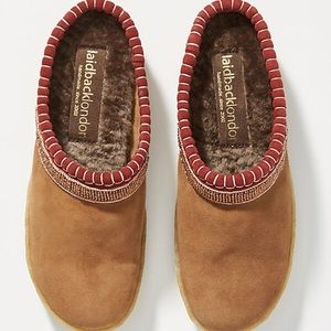 Laidback London Kemp Suede Slippers Size 42